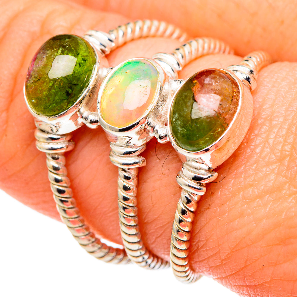 Ethiopian Opal Rings handcrafted by Anasilvercos - RING97853