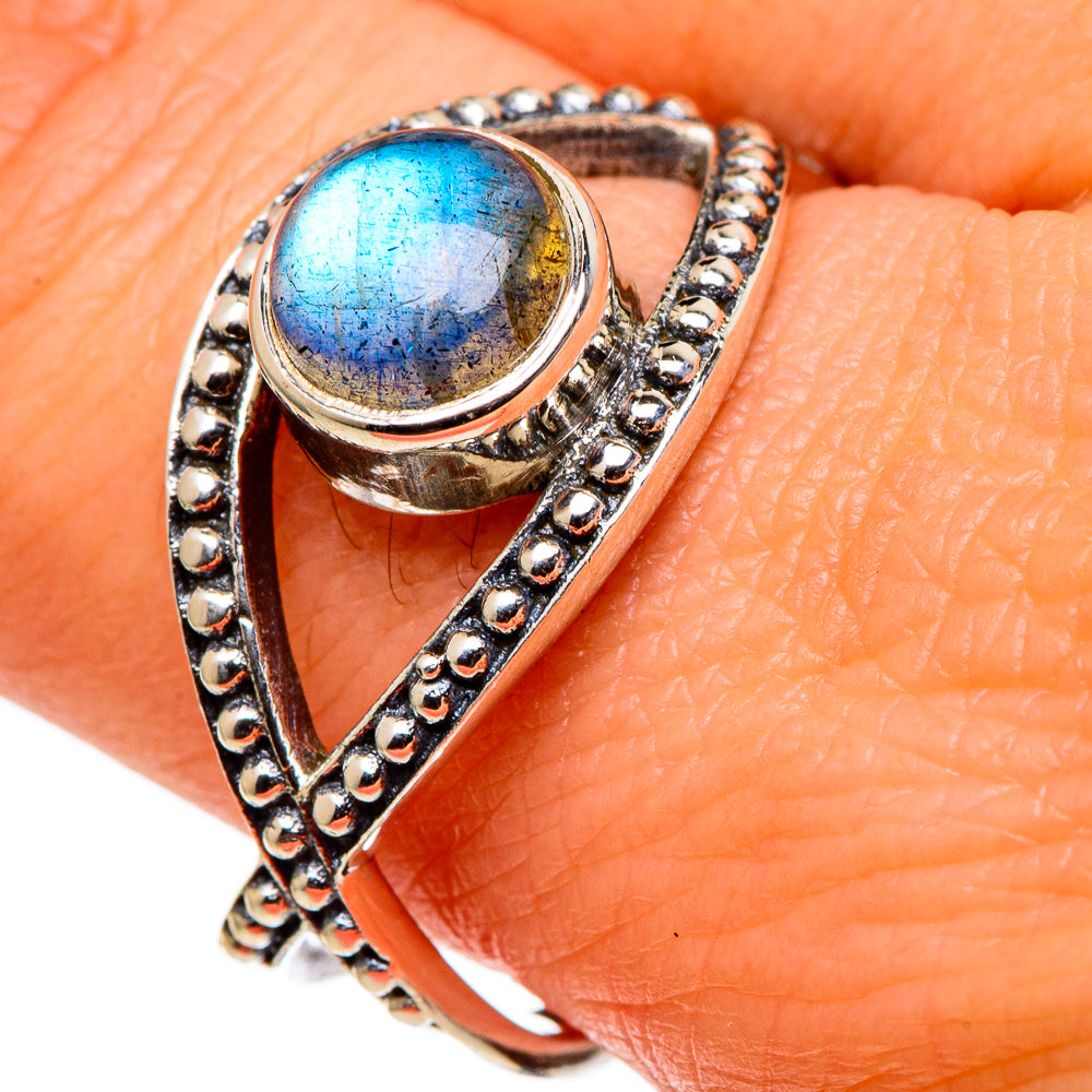Labradorite Rings handcrafted by Anasilvercos - RING97867