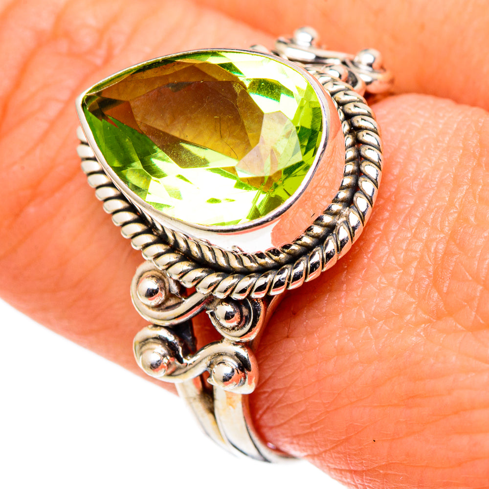 Peridot Rings handcrafted by Anasilvercos - RING97868