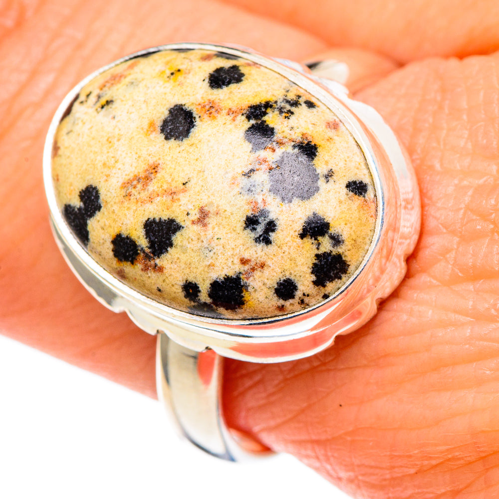 Dalmatian Jasper Rings handcrafted by Anasilvercos - RING97872