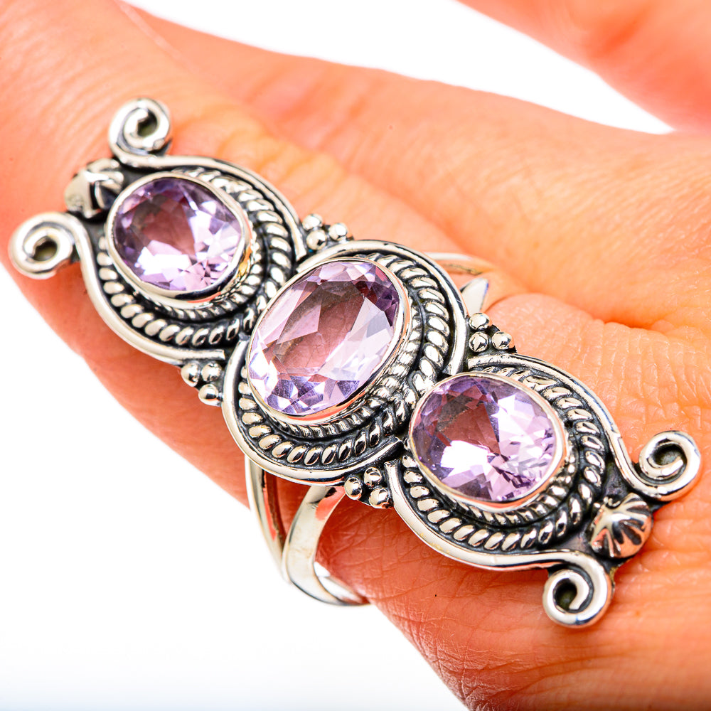 Kunzite Rings handcrafted by Anasilvercos - RING97880