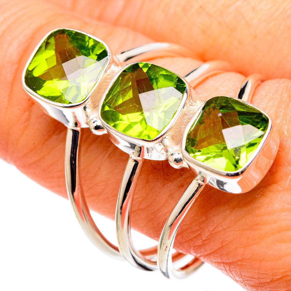 Peridot Rings handcrafted by Anasilvercos - RING97902