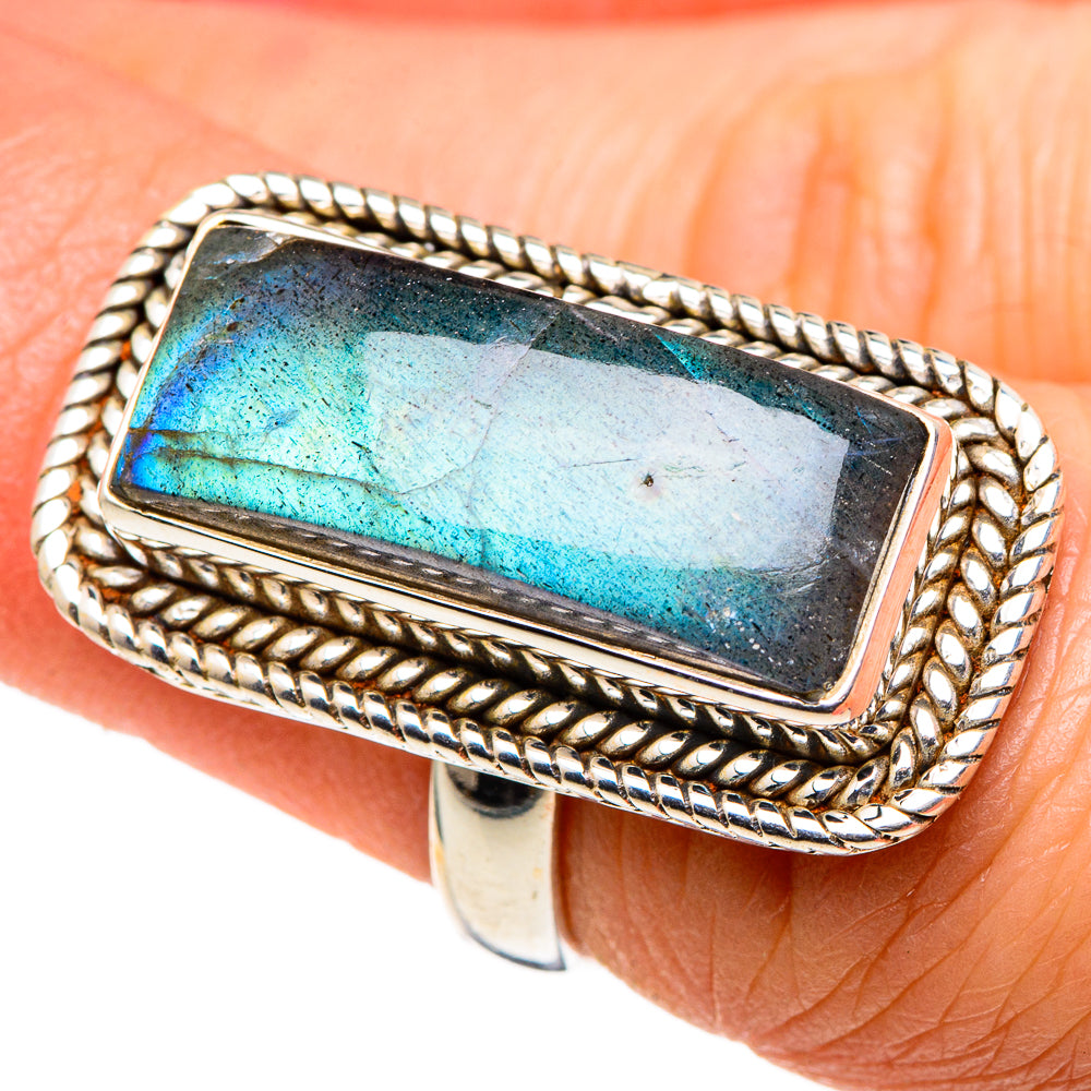 Labradorite Rings handcrafted by Anasilvercos - RING97903