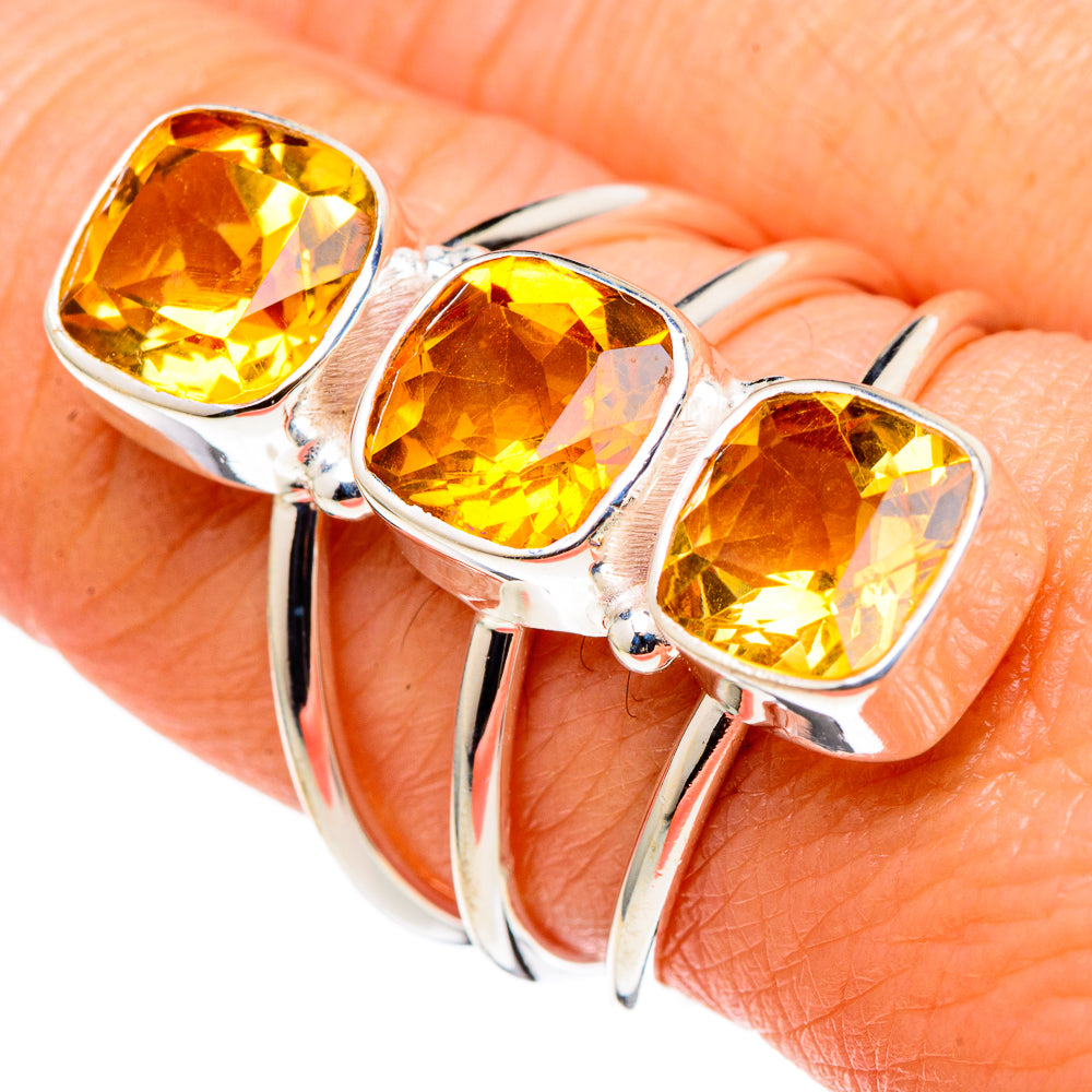 Citrine Rings handcrafted by Anasilvercos - RING97911