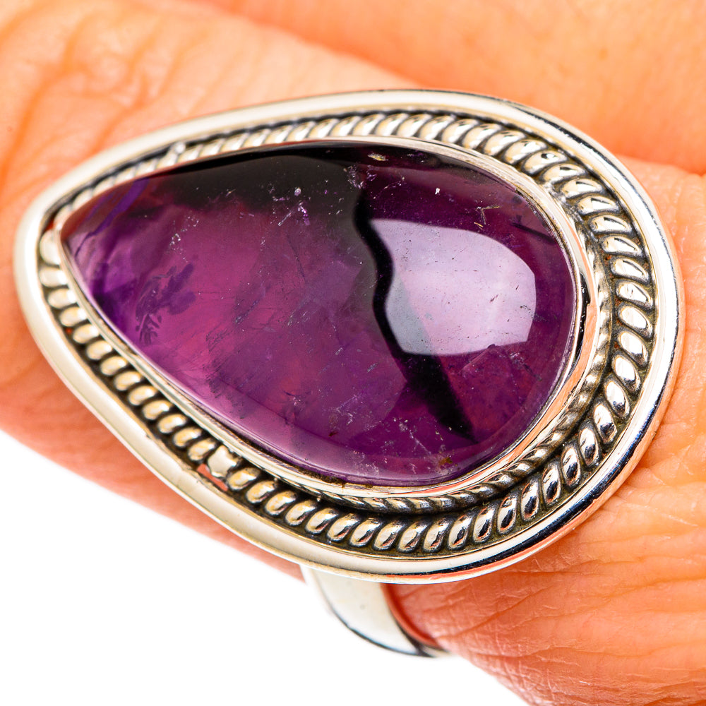 Star Amethyst Rings handcrafted by Anasilvercos - RING97921