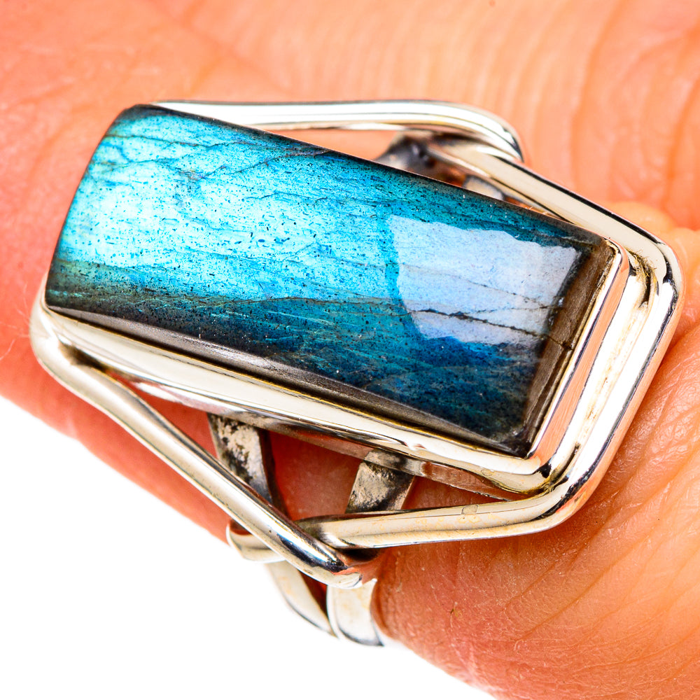 Labradorite Rings handcrafted by Anasilvercos - RING97927