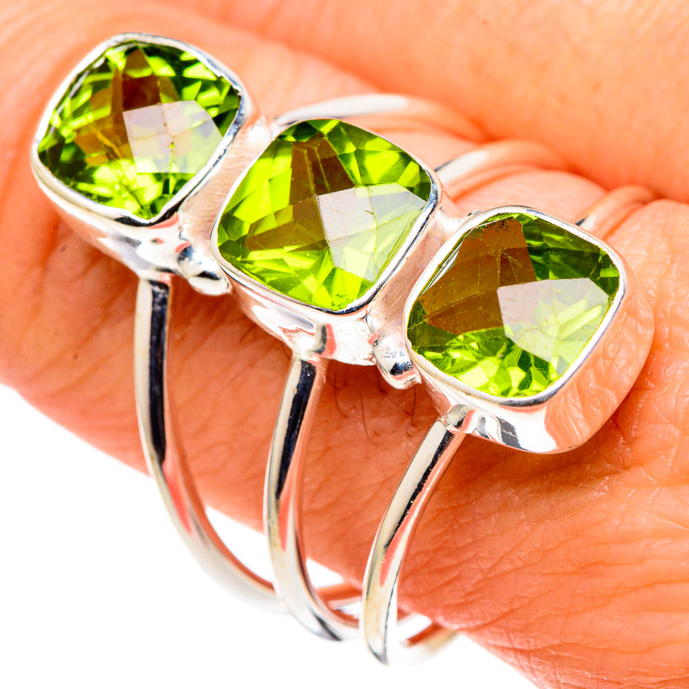 Peridot Rings handcrafted by Anasilvercos - RING97933
