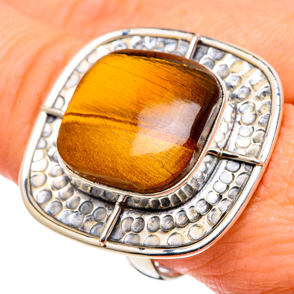 Tiger Eye Rings handcrafted by Anasilvercos - RING97936