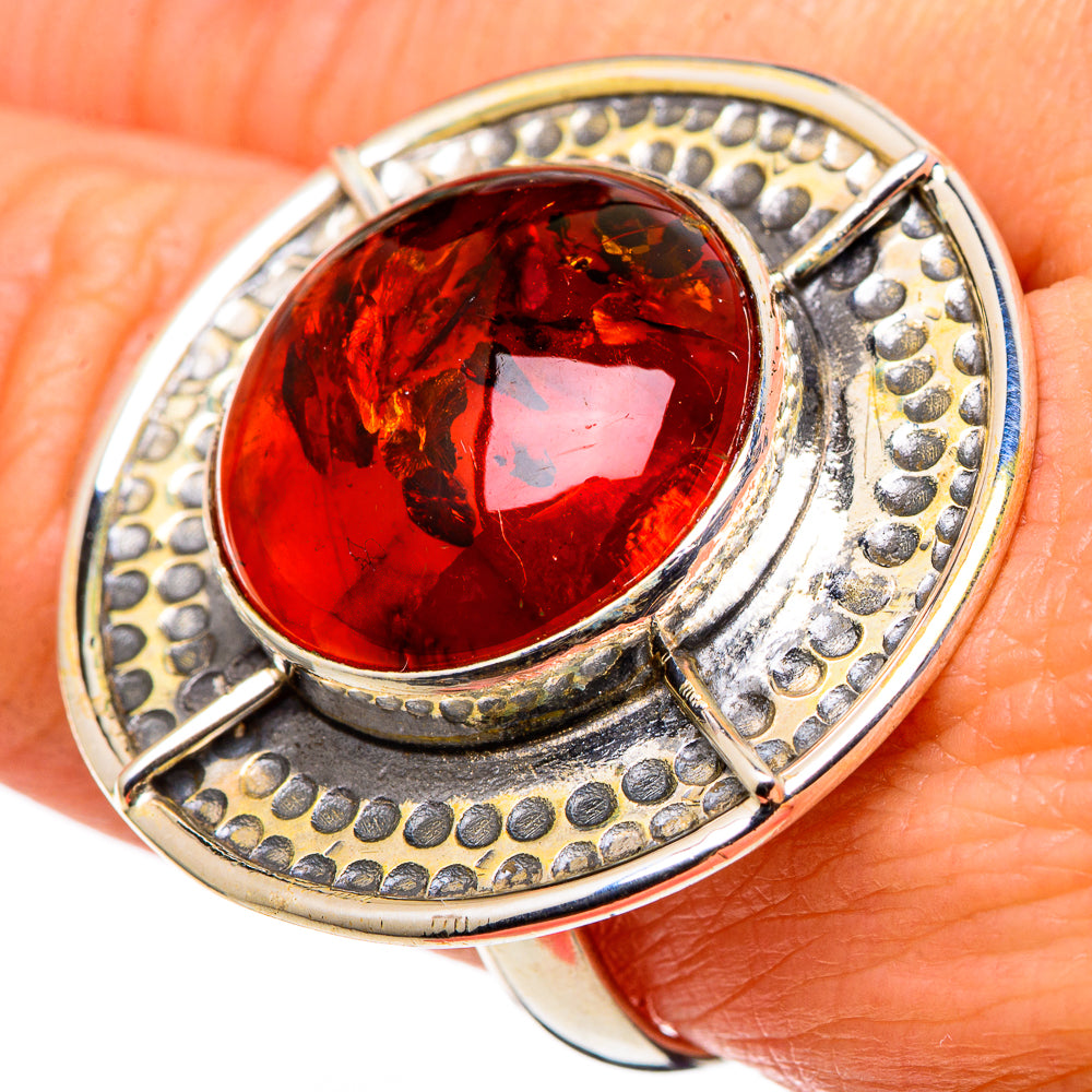 Baltic Amber Rings handcrafted by Anasilvercos - RING97940