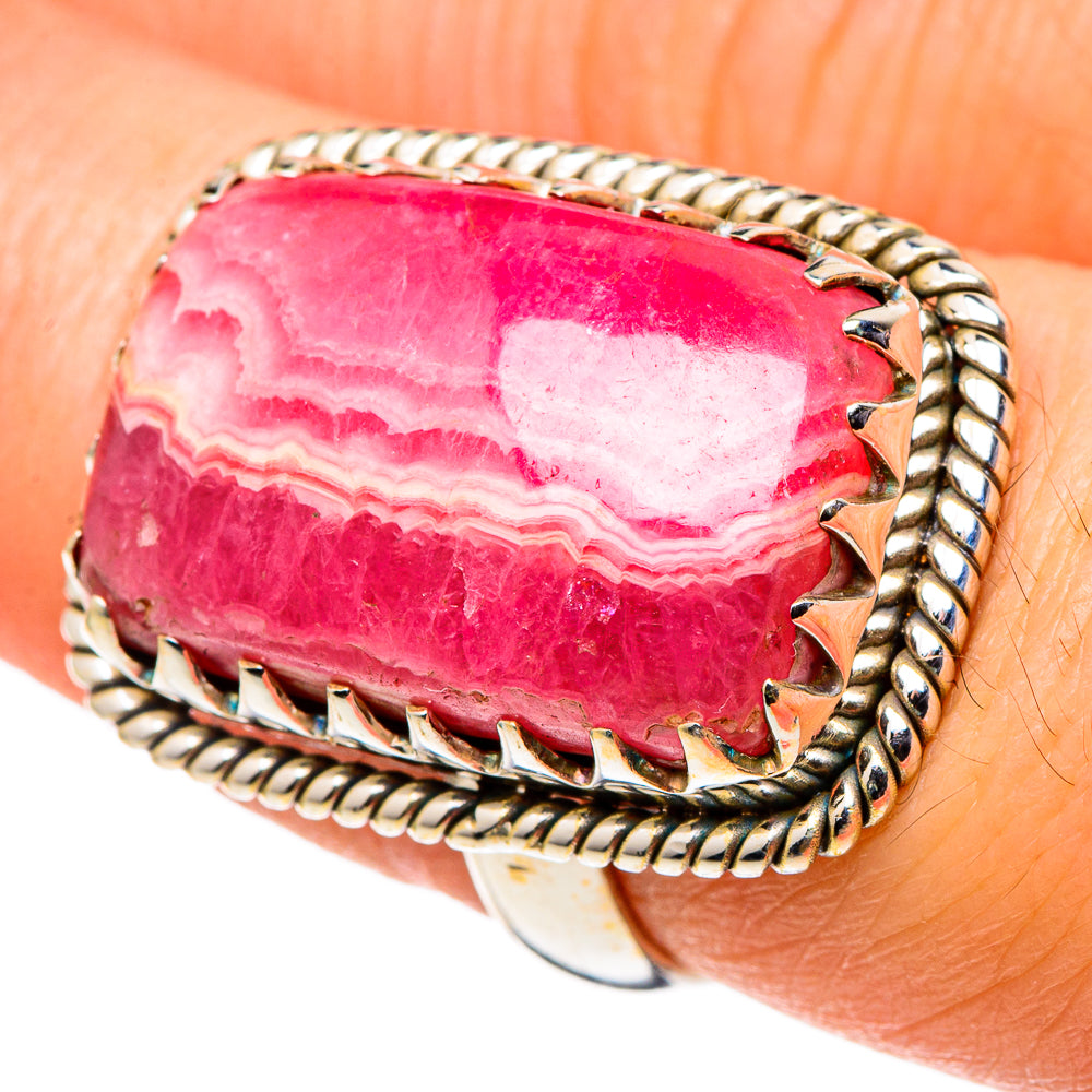 Rhodochrosite Rings handcrafted by Anasilvercos - RING97943