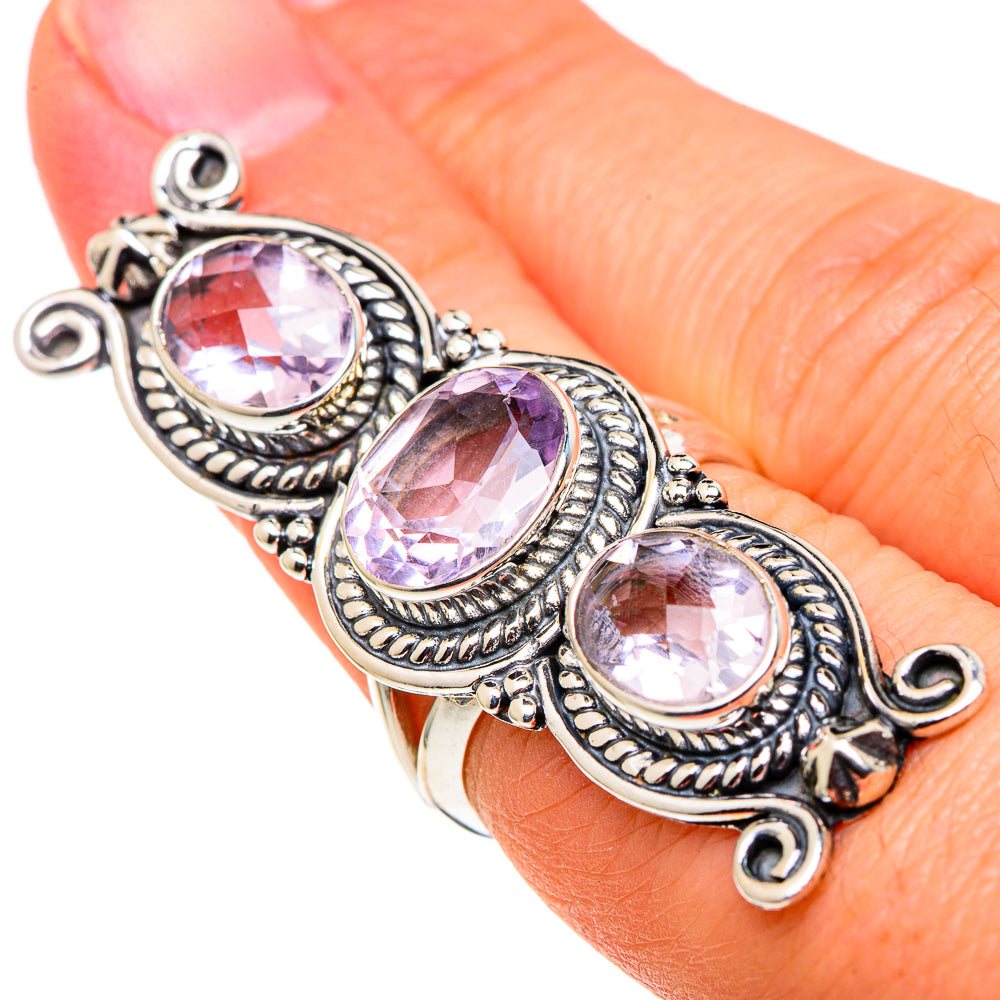 Kunzite Rings handcrafted by Anasilvercos - RING97946