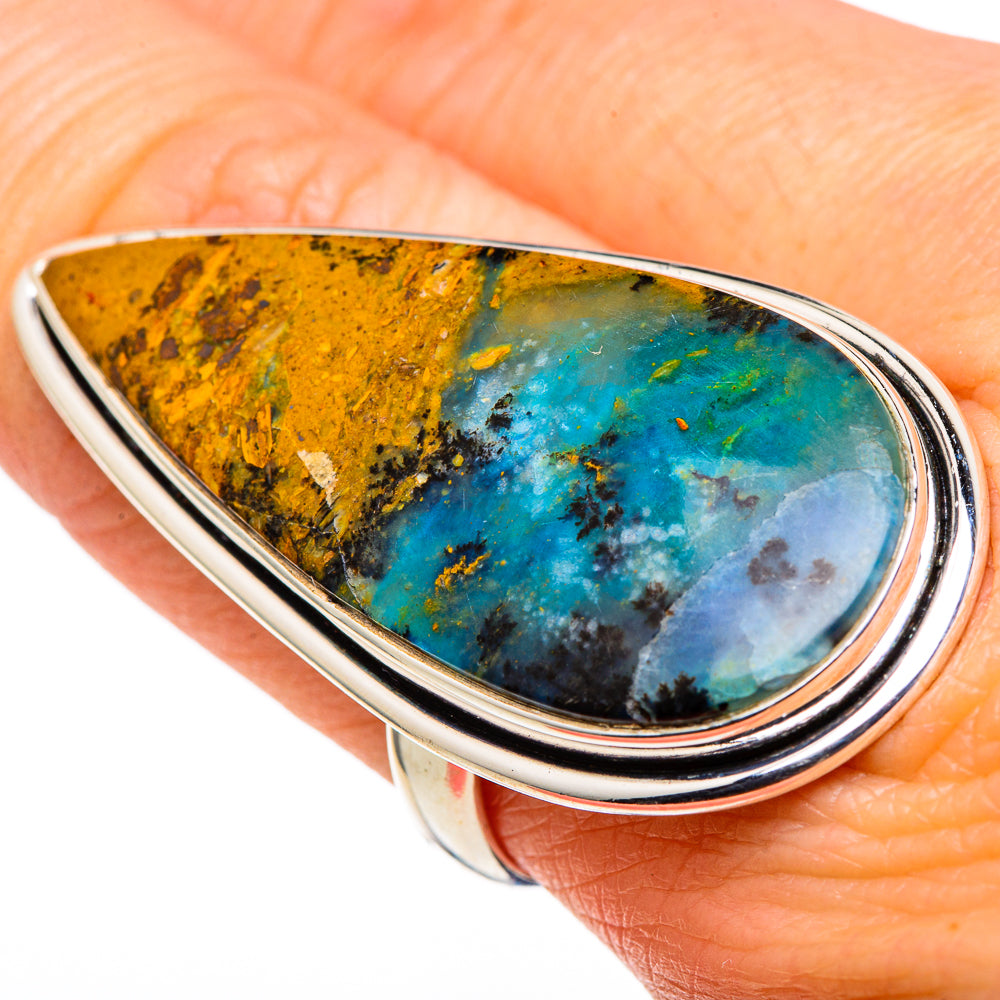 Peruvian Opal Rings handcrafted by Anasilvercos - RING97955