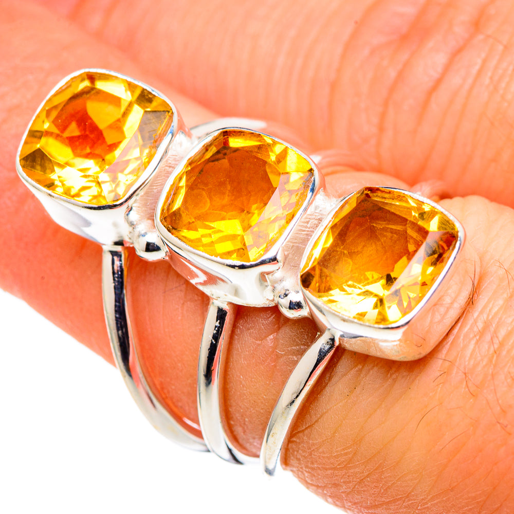 Citrine Rings handcrafted by Anasilvercos - RING97961