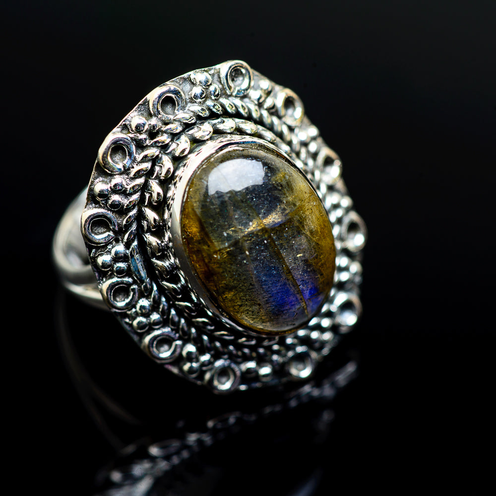 Labradorite Rings handcrafted by Anasilvercos - RING979638