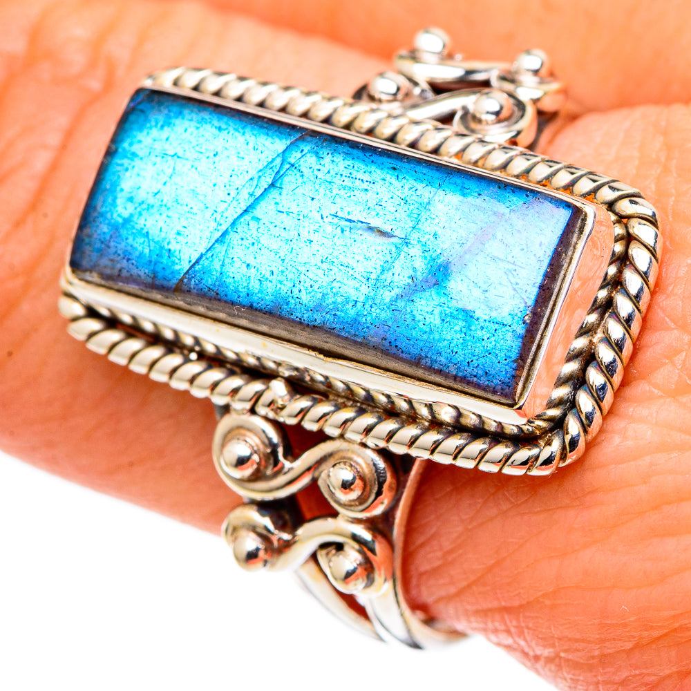 Labradorite Rings handcrafted by Anasilvercos - RING97972