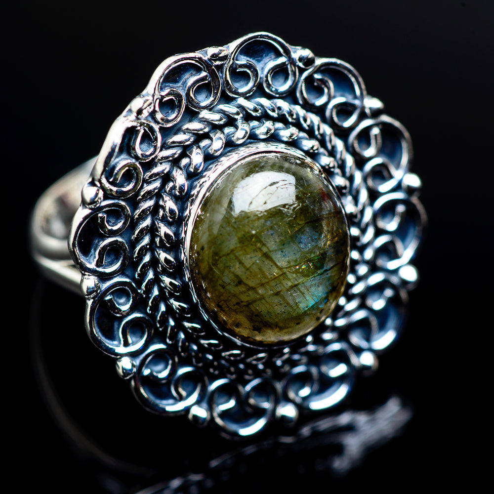 Labradorite Rings handcrafted by Anasilvercos - RING979874