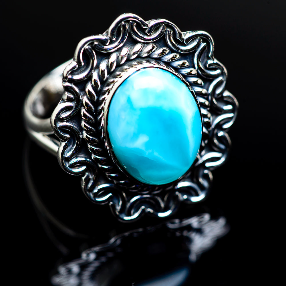 Larimar Rings handcrafted by Anasilvercos - RING979933