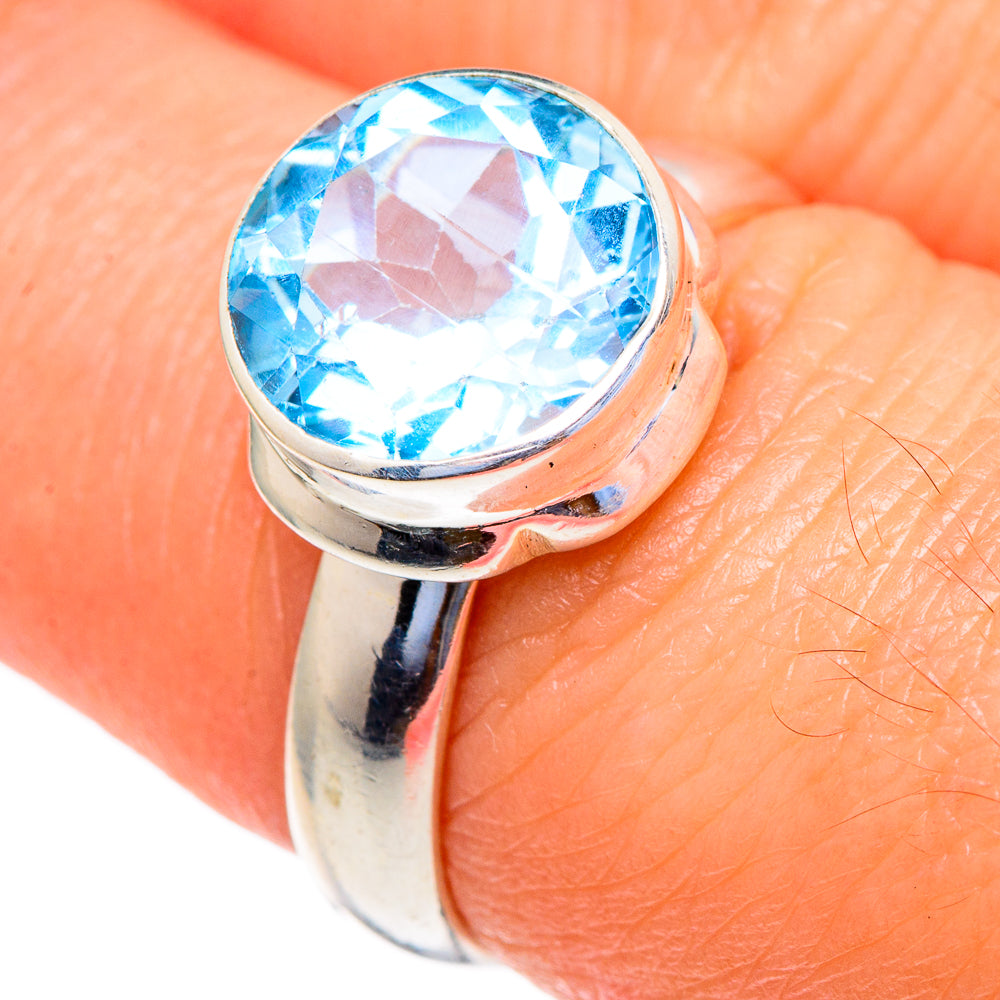 Blue Topaz Rings handcrafted by Anasilvercos - RING97997