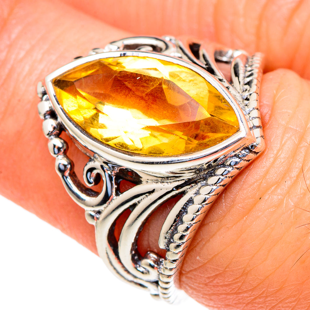 Citrine Rings handcrafted by Anasilvercos - RING98008