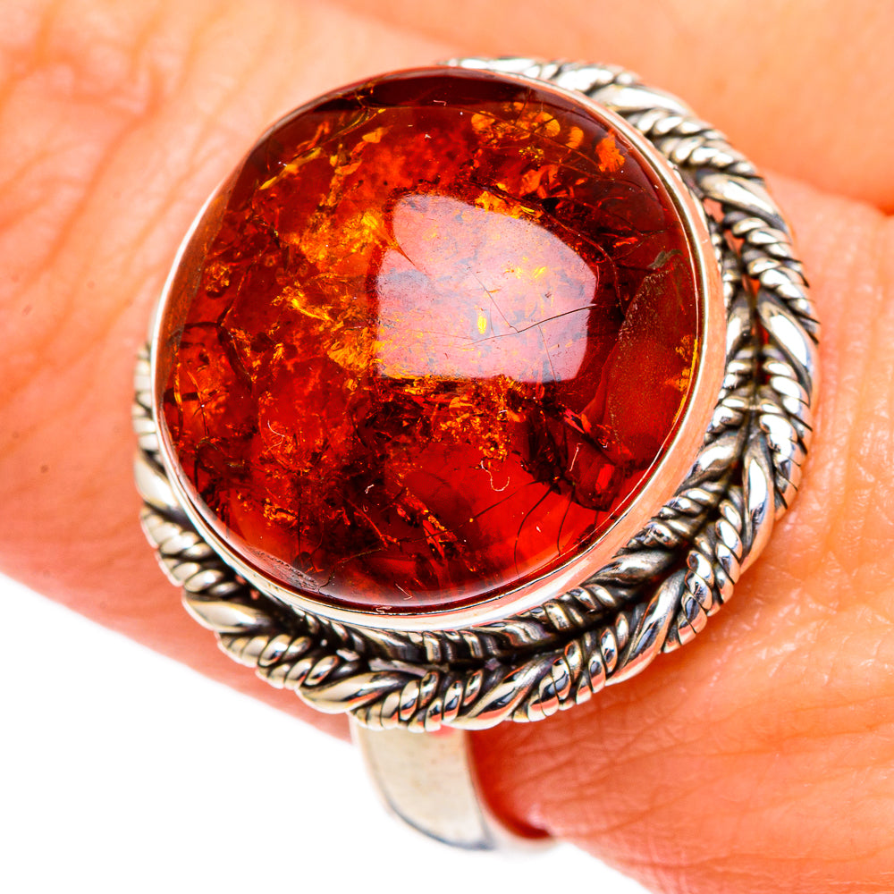 Baltic Amber Rings handcrafted by Anasilvercos - RING98009