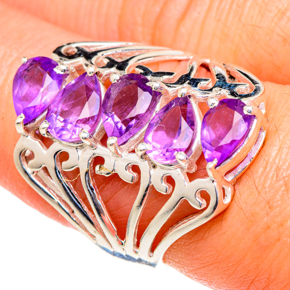 Amethyst Rings handcrafted by Anasilvercos - RING98017