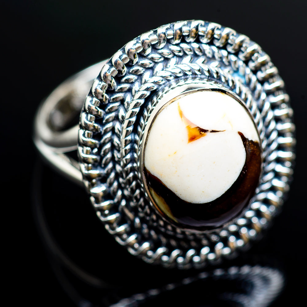 Peanut Wood Jasper Rings handcrafted by Anasilvercos - RING980233