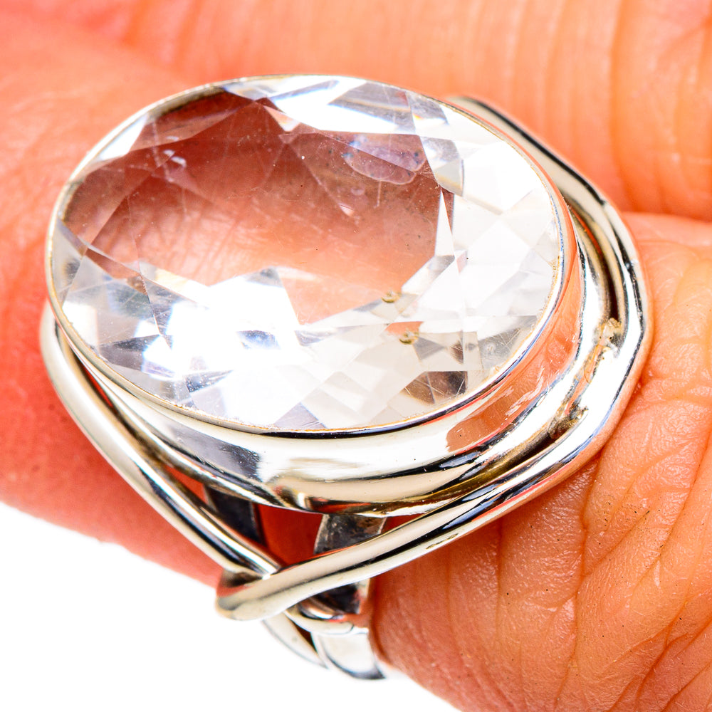 White Quartz Rings handcrafted by Anasilvercos - RING98024