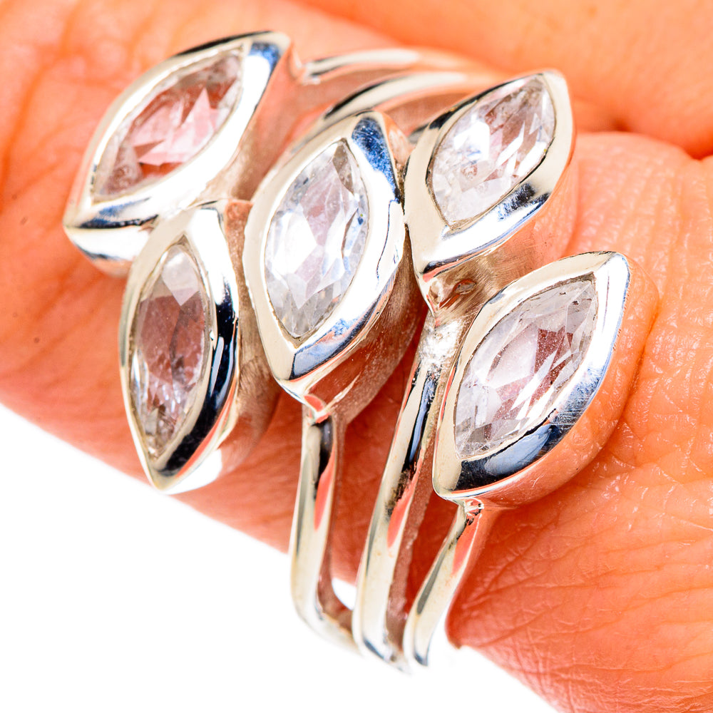 White Quartz Rings handcrafted by Anasilvercos - RING98025