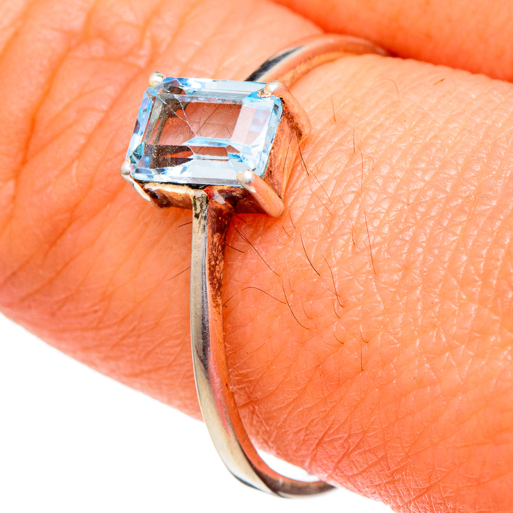 Blue Topaz Rings handcrafted by Anasilvercos - RING98040