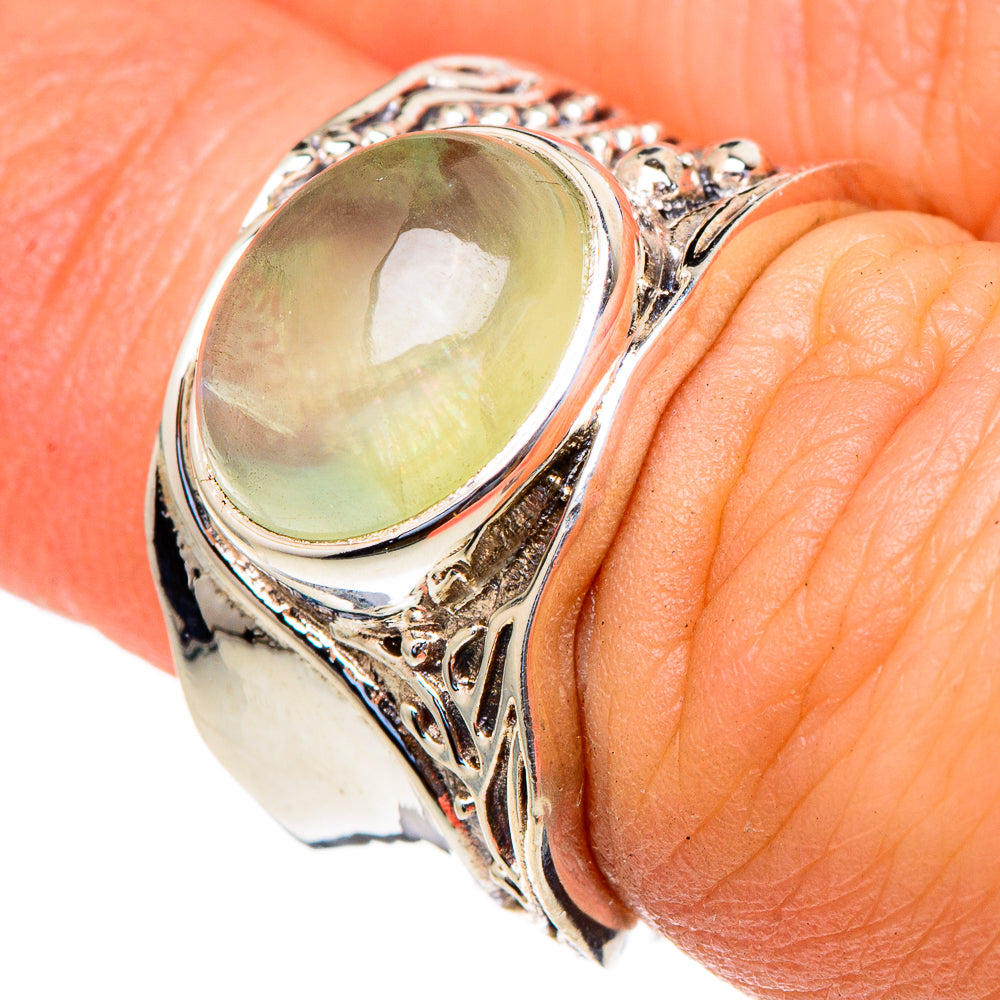 Prehnite Rings handcrafted by Anasilvercos - RING98043