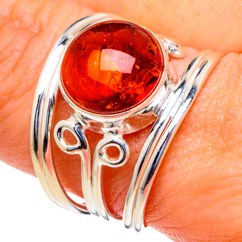 Baltic Amber Rings handcrafted by Anasilvercos - RING98050