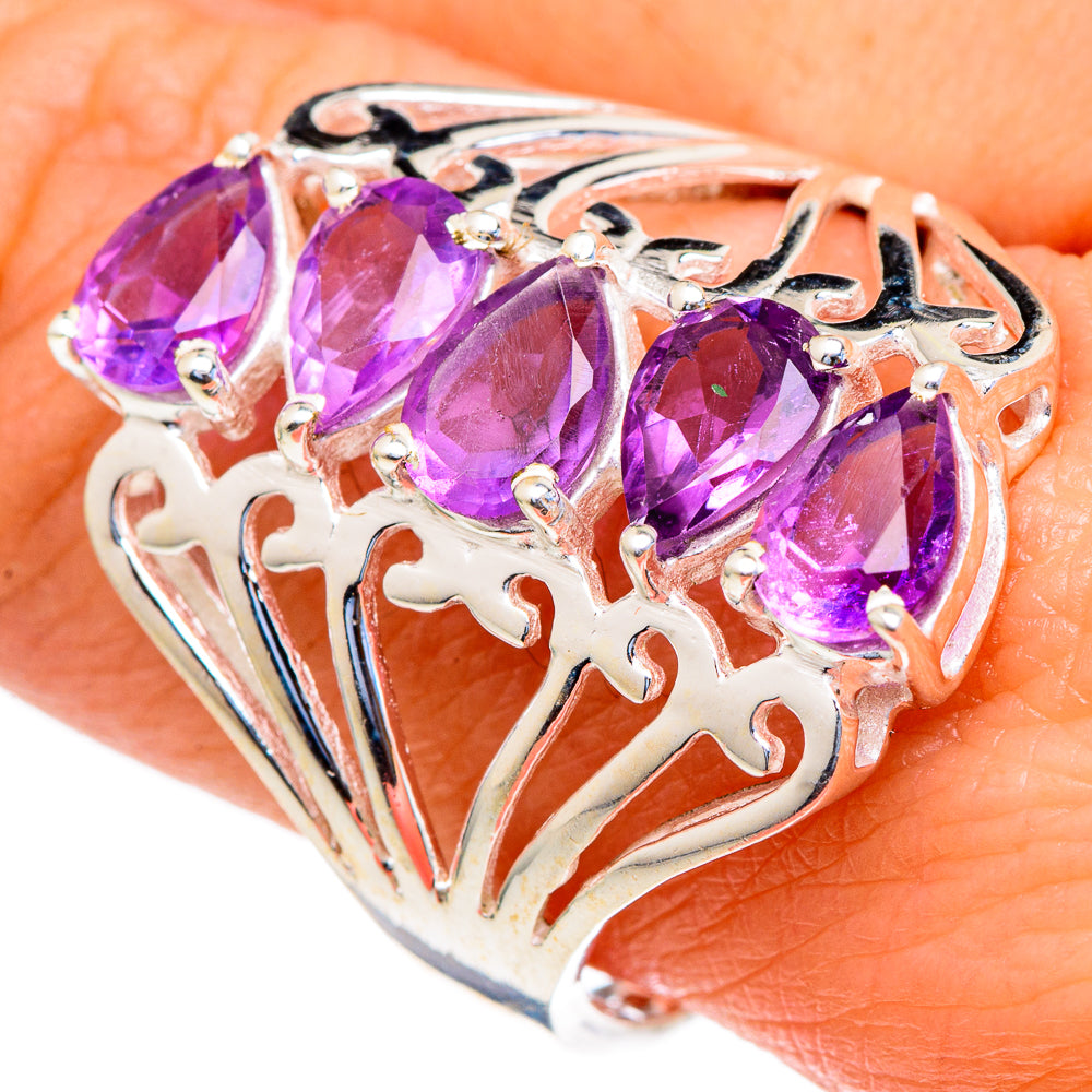 Amethyst Rings handcrafted by Anasilvercos - RING98061