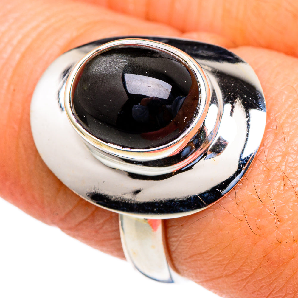 Black Onyx Rings handcrafted by Anasilvercos - RING98062