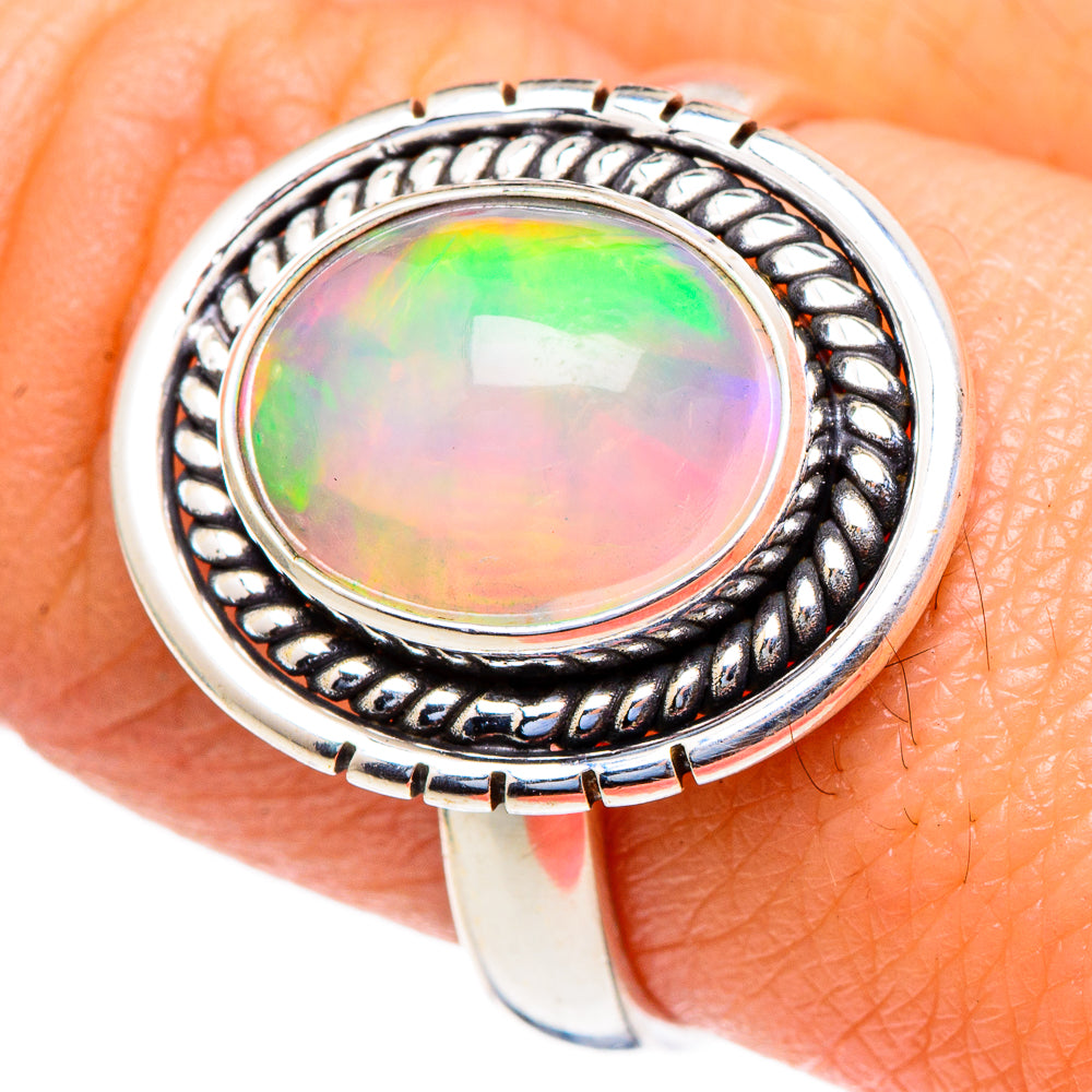 Ethiopian Opal Rings handcrafted by Anasilvercos - RING98069