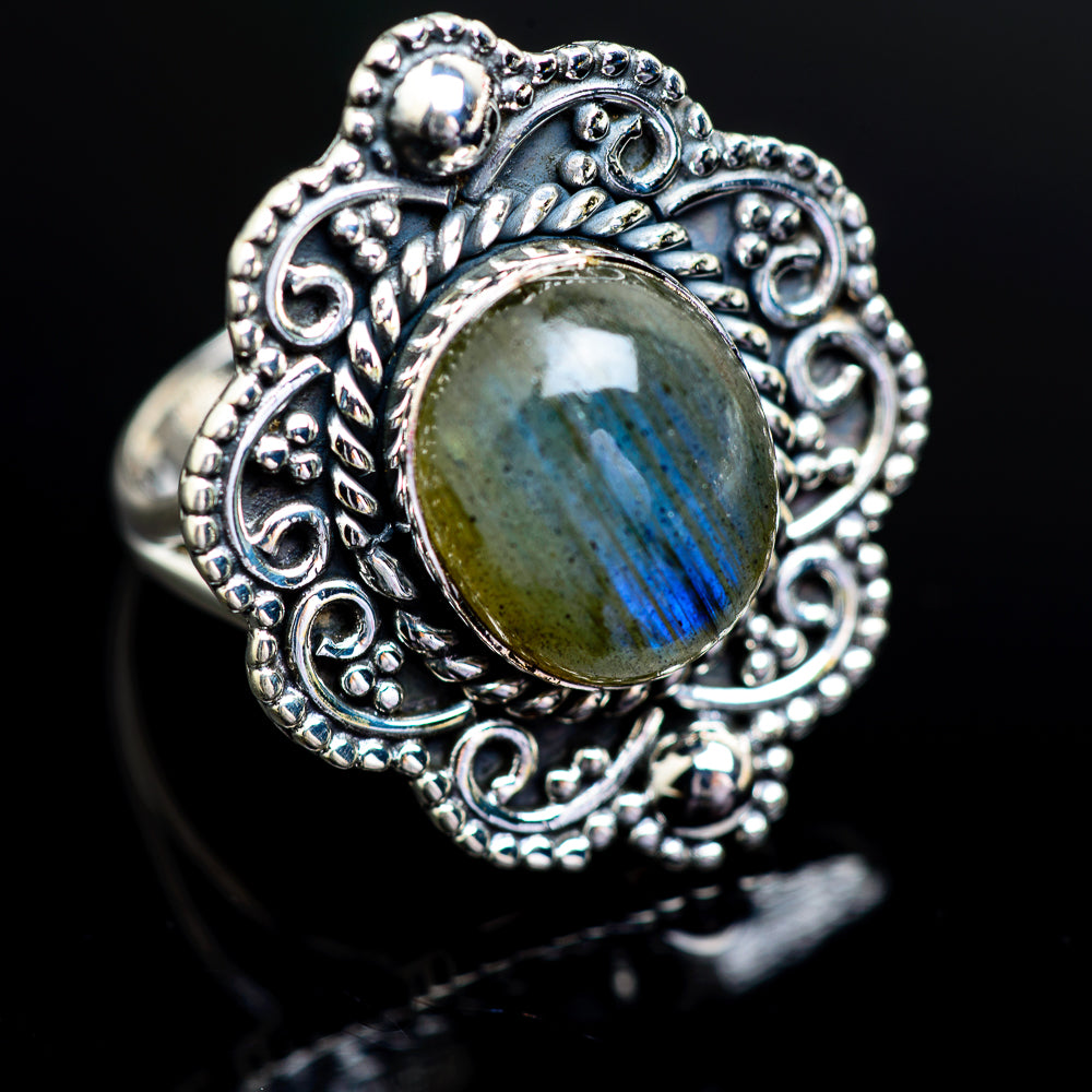 Labradorite Rings handcrafted by Anasilvercos - RING980723