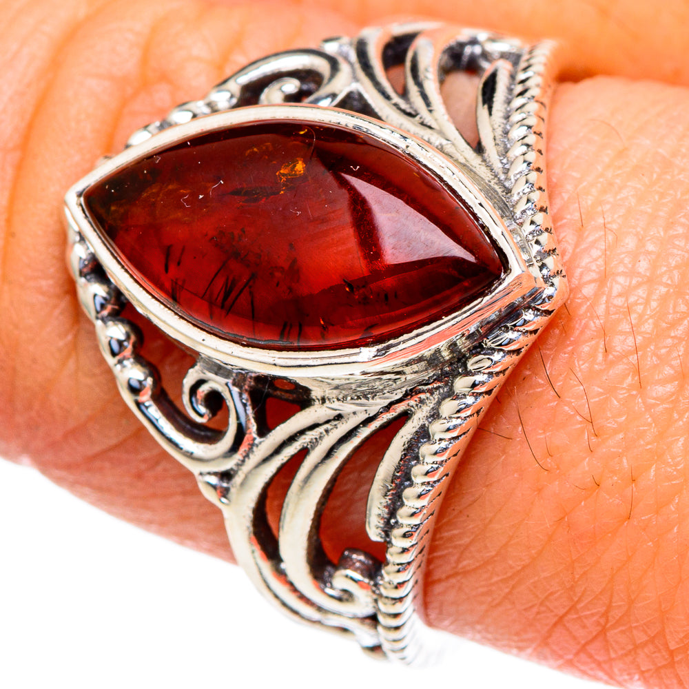 Baltic Amber Rings handcrafted by Anasilvercos - RING98088