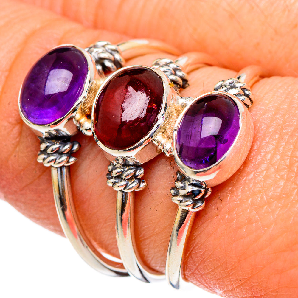 Amethyst Rings handcrafted by Anasilvercos - RING98094