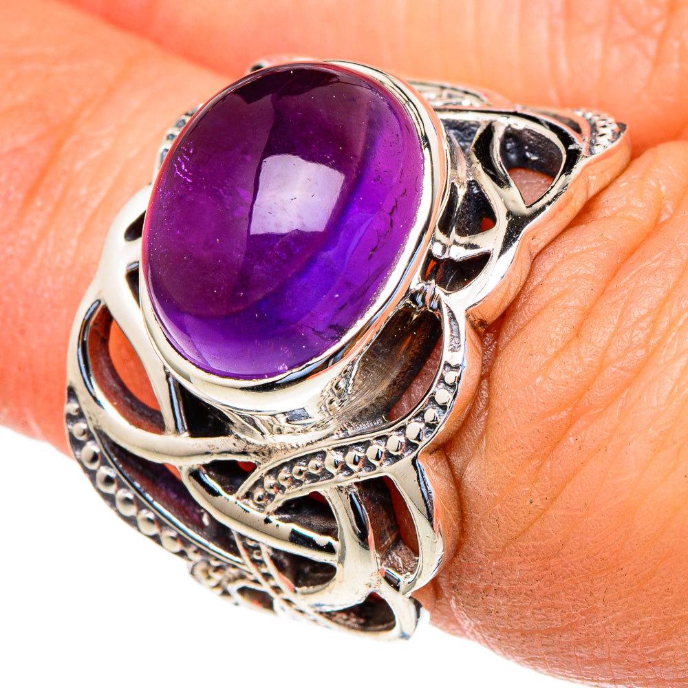 Amethyst Rings handcrafted by Anasilvercos - RING98095