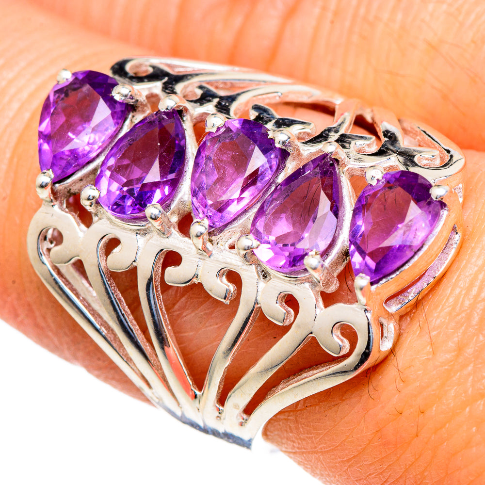 Amethyst Rings handcrafted by Anasilvercos - RING98098