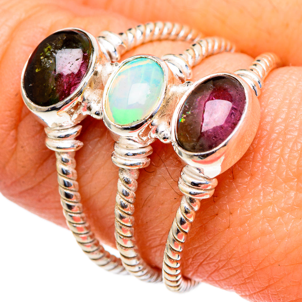 Ethiopian Opal Rings handcrafted by Anasilvercos - RING98107