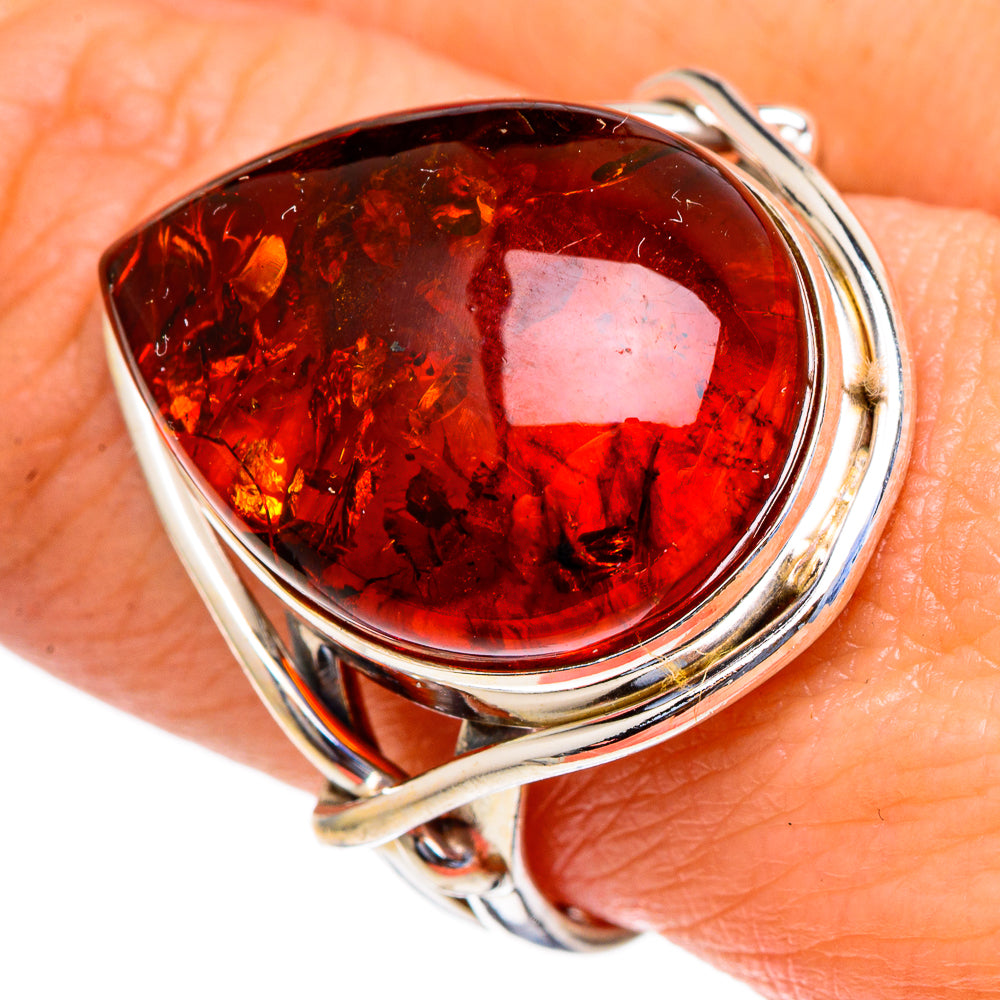 Baltic Amber Rings handcrafted by Anasilvercos - RING98122