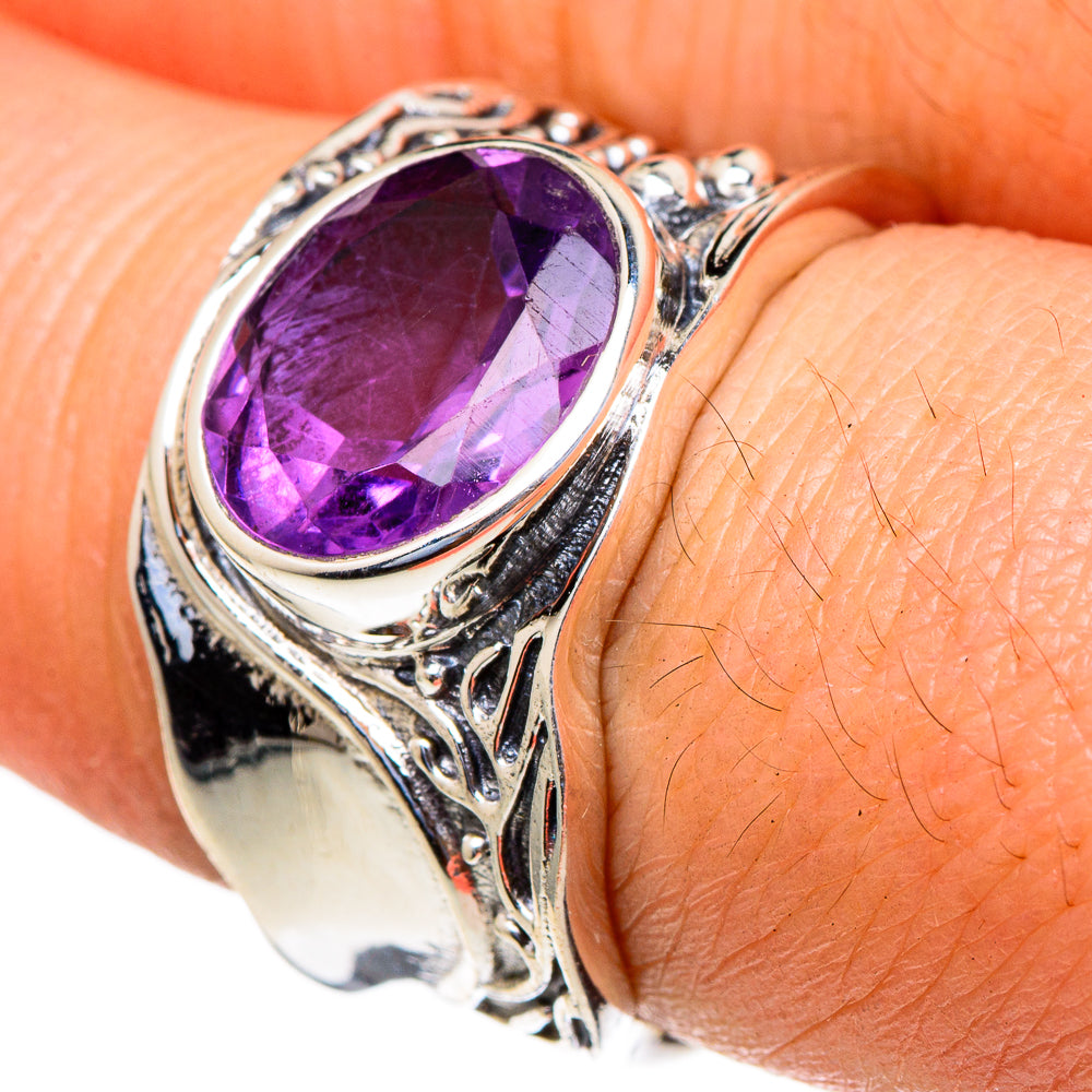 Amethyst Rings handcrafted by Anasilvercos - RING98131