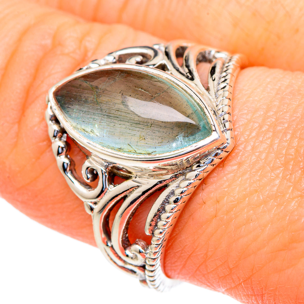 Aqua Chalcedony Rings handcrafted by Anasilvercos - RING98143