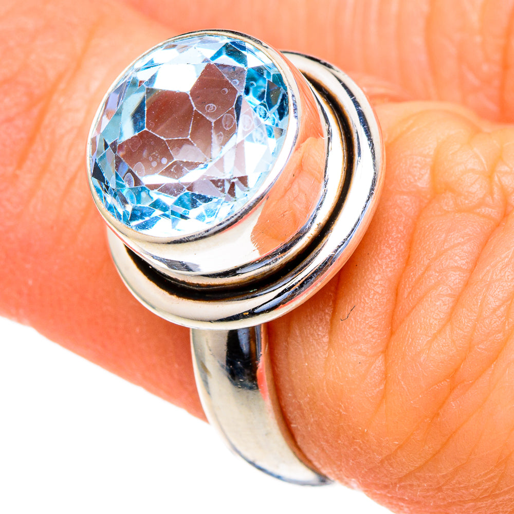 Blue Topaz Rings handcrafted by Anasilvercos - RING98144