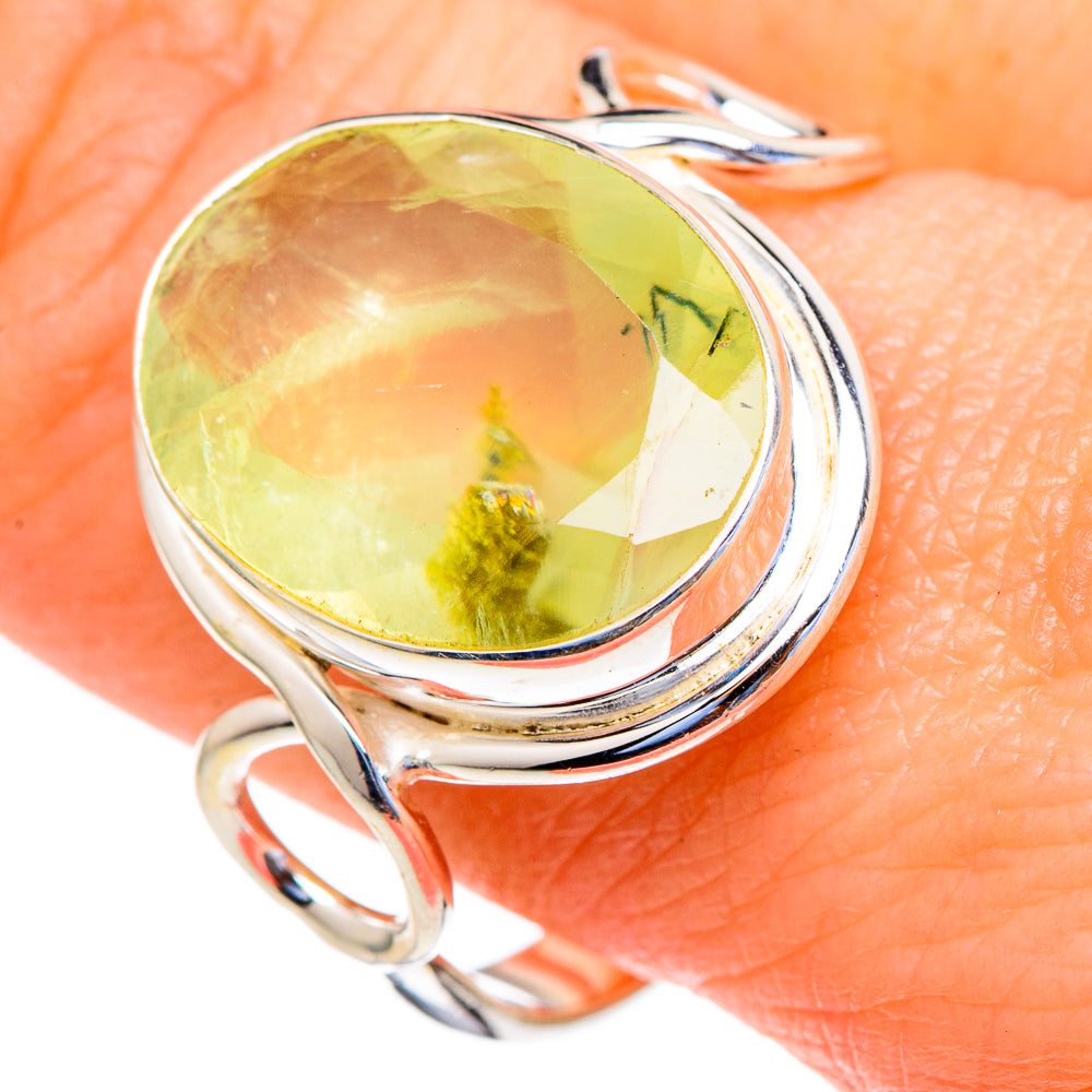 Prehnite Rings handcrafted by Anasilvercos - RING98151