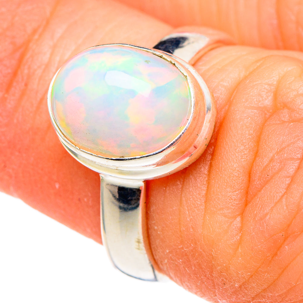 Ethiopian Opal Rings handcrafted by Anasilvercos - RING98172