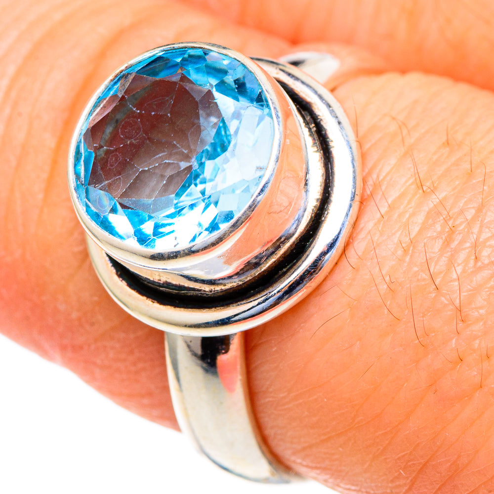 Blue Topaz Rings handcrafted by Anasilvercos - RING98180