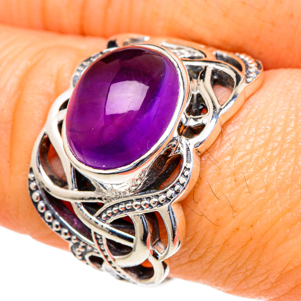 Amethyst Rings handcrafted by Anasilvercos - RING98196