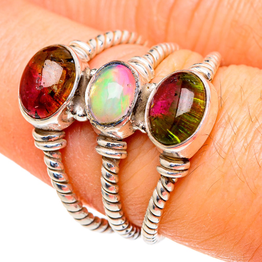 Ethiopian Opal Rings handcrafted by Anasilvercos - RING98200