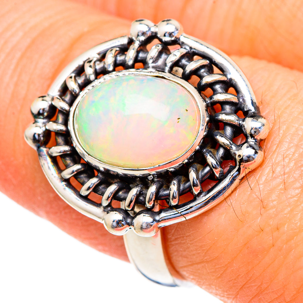 Ethiopian Opal Rings handcrafted by Anasilvercos - RING98201